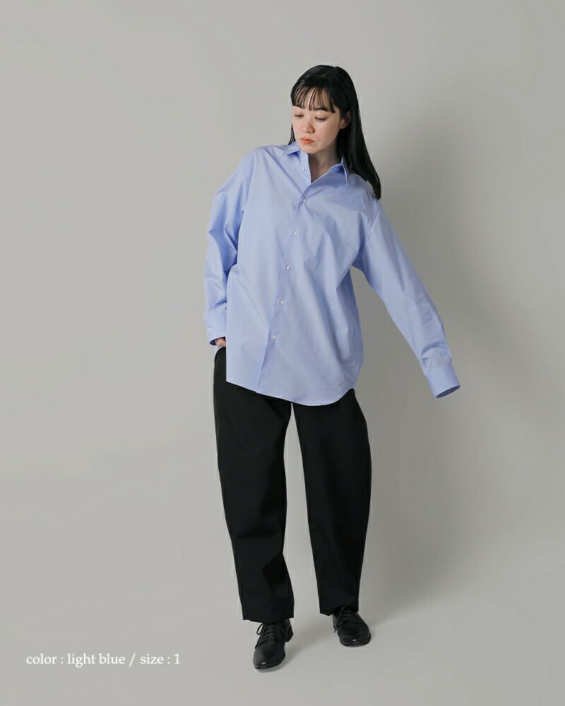LOEFF ロエフ コットン ブロード レギュラーカラー シャツ 8811