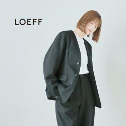 クーポン対象】LOEFF ロエフ 高密度 ウール ギャバ カーブ ノー
