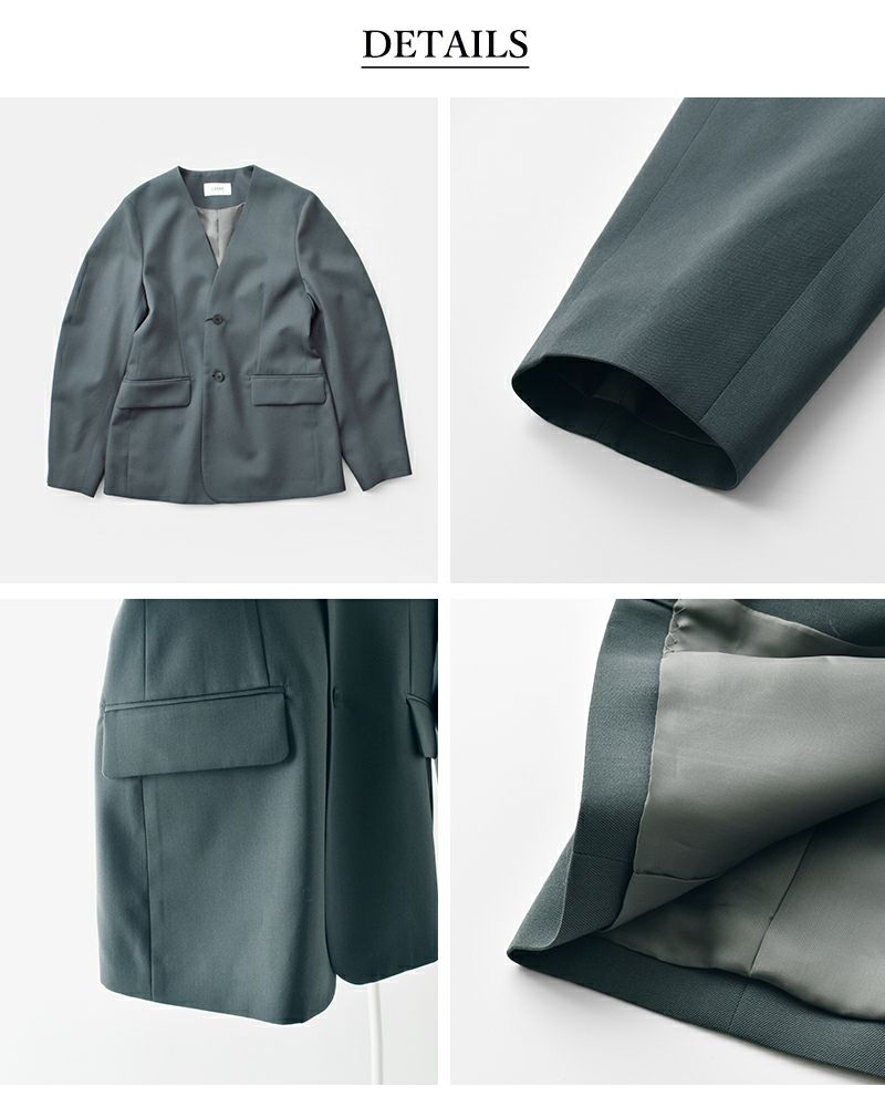 40%OFF】【÷÷】LOEFF ロエフ 高密度 ウール ギャバ カーブ ノー