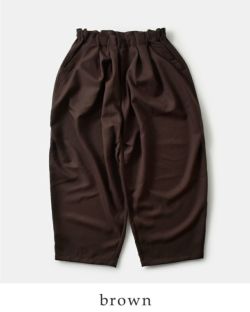 mizuiro ind　ミズイロインド　ワイド　カーゴパンツ　ブラウン mizuiroind（ミズイロインド）の「mizuiro ind ワイドカーゴ