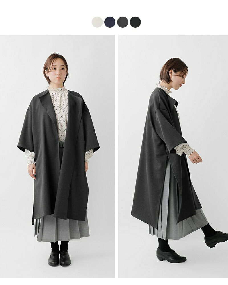 mizuiro ind ミズイロインド ダブルクロスウェザー ノーカラー
