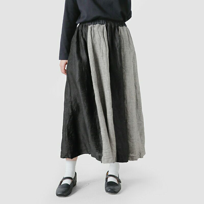 Vlas Blomme ブラスブラム　スカート Vlas Blomme 【40%OFF】ブラスブラム リネン コンビネーション