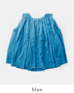 40%OFF】g グラム コットン ボイル スリーブレス ギャザー