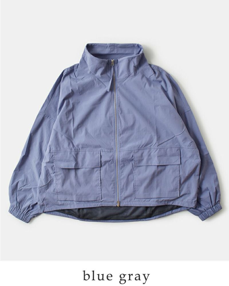 クーポン対象】kha:ki カーキ ライト リップストップ スタンドカラー