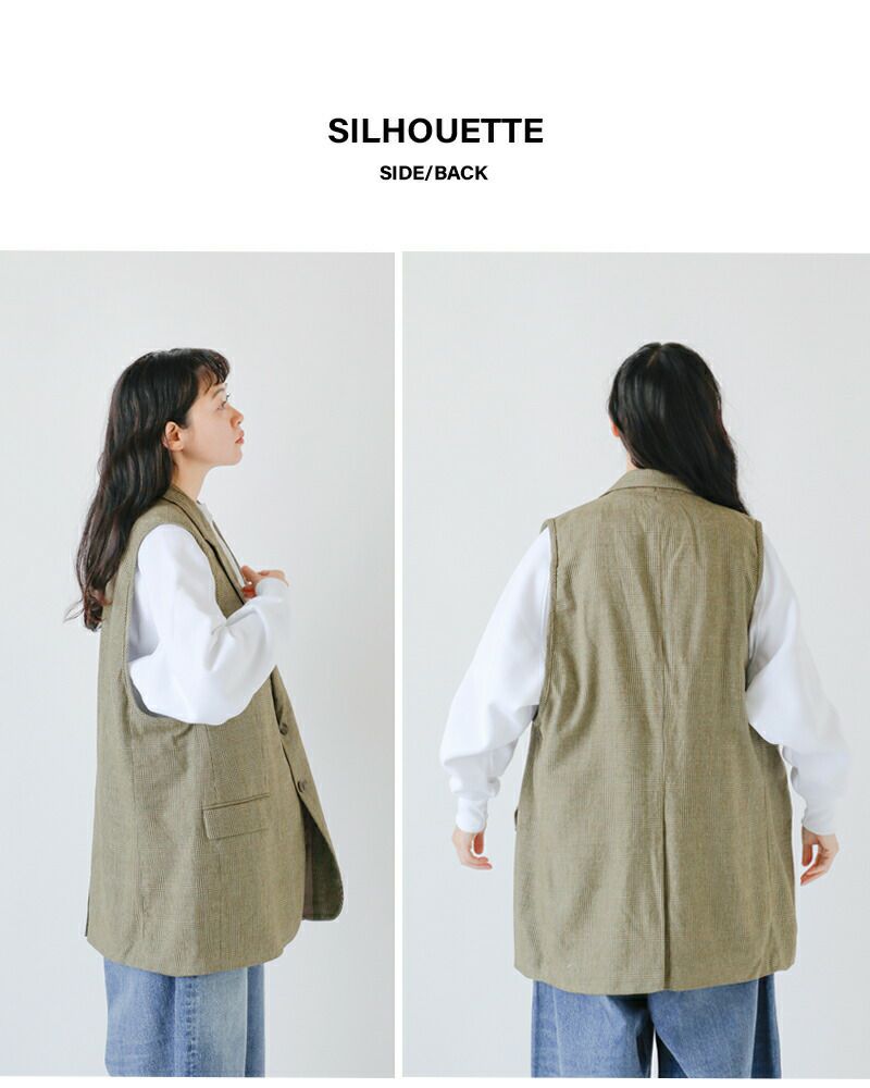 Sunny Side Up サニーサイドアップ リメイク テーラード ベスト sr-243