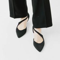 kaene カエン アシンメトリー ストラップ パンプス 050018o-ms