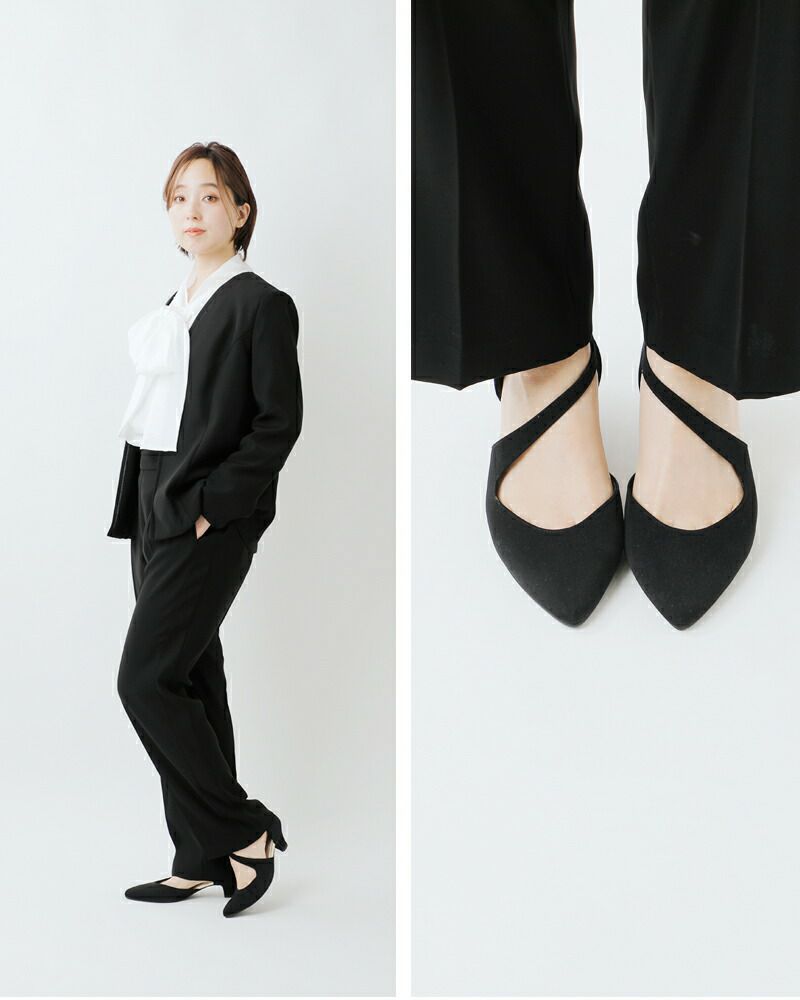 kaene カエン アシンメトリー ストラップ パンプス 050018o-ms