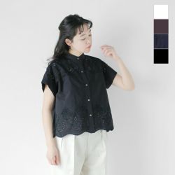 美品✨ TICCA ティッカ レースフレンチシャツ コットン 洗える