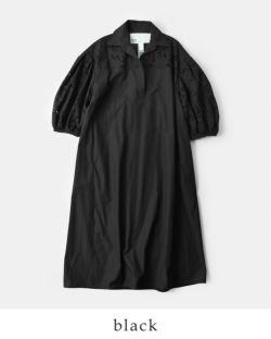 TICCA レースパフスリーブワンピース ブラック 別注】TICCA / レース パフスリーブワンピース（ワンピース
