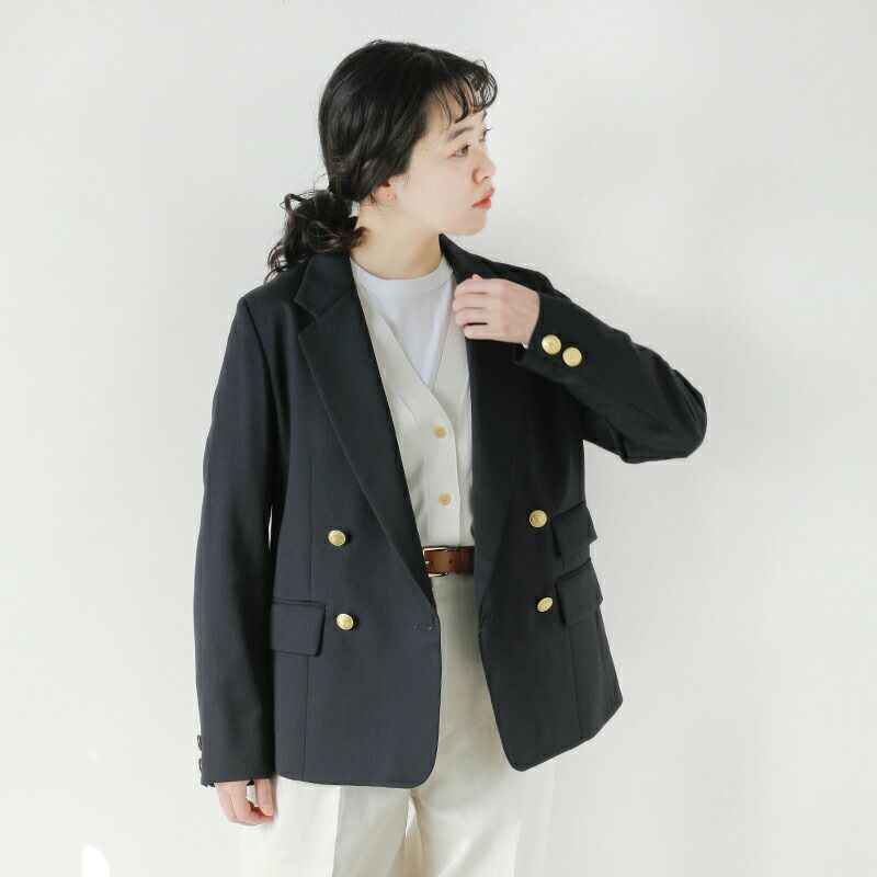 クーポン対象】TICCA ティッカ ウール混 ダブル ジャケット tbes