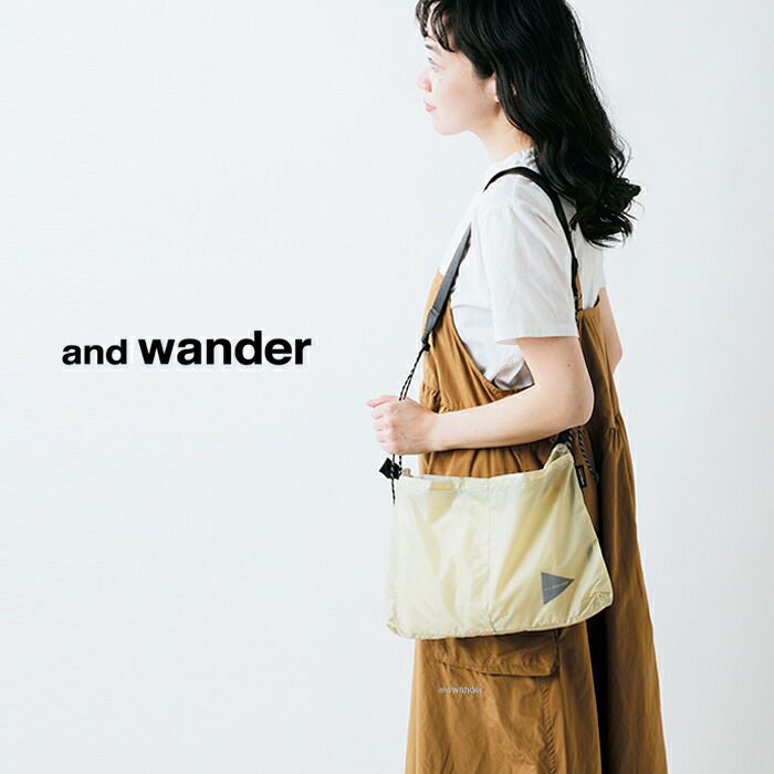and wander アンドワンダー シルサコッシュ AND WANDER（アンドワンダー） シル サコッシュ｜ROCOCO ONLINE