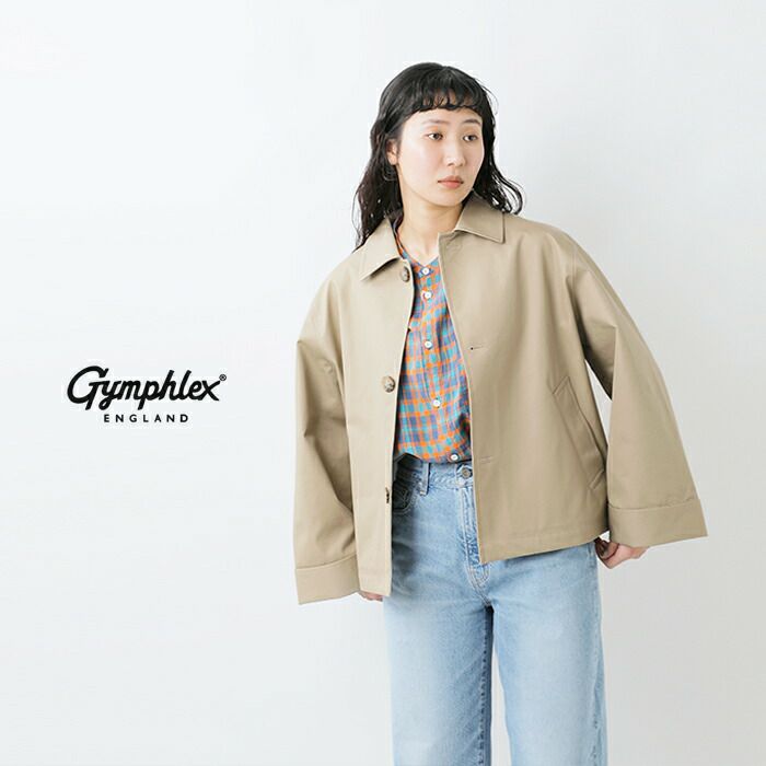 Gymphlex ジムフレックス コットン ギャバジン ショート コート