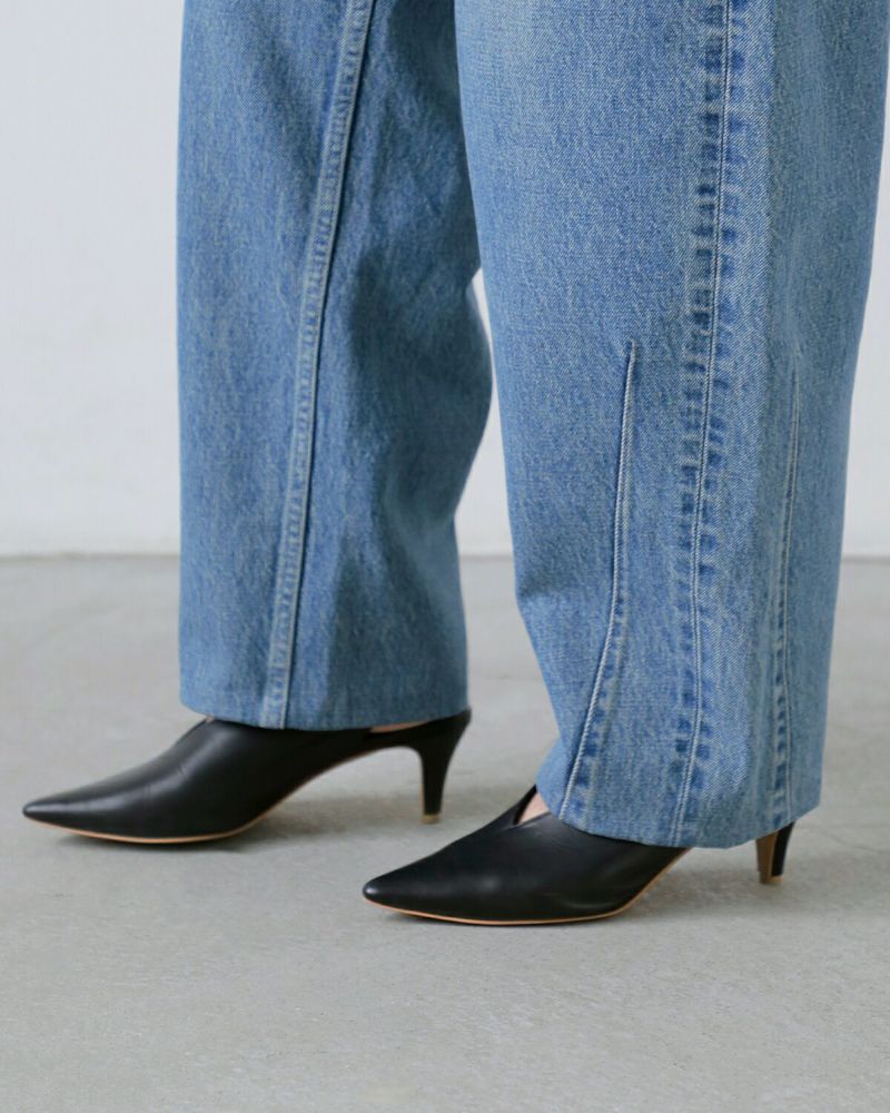 TANAKA タナカ コットン テーパード デニム スーパーハイライズ