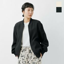 ミズイロインド mizuiro-ind ボンディングニットジップブルゾン ミズイロインド mizuiro ind ボンディングニットジップブルゾン