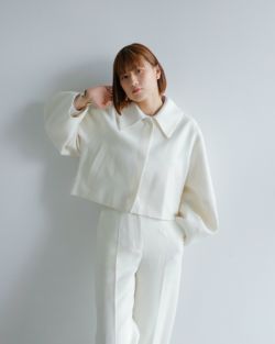 CLANE クラネ　ボリュームスリーブレザーブルゾン CLANE ボリュームスリーブ レザー ブルゾン