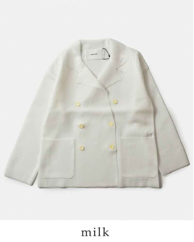 ADAWAS アダワス セミシアー ベーシック ニット ジャケット