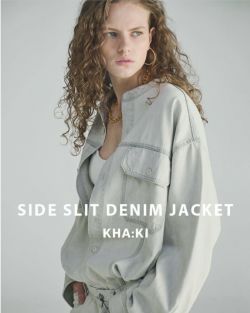 kha:ki カーキ サイド スリット デニム ジャケット “SIDE SLIT kha:ki カーキ サイド スリット デニム ジャケット “SIDE SLIT