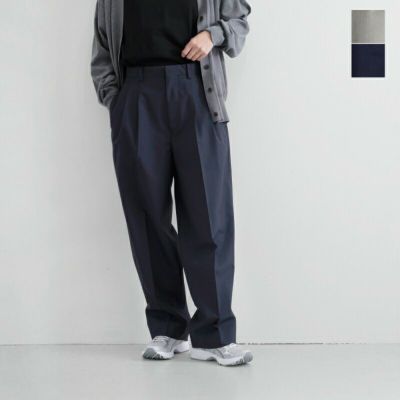 FACTORY ファクトリー ウール 強撚糸 サルエルパンツ p-10-21000