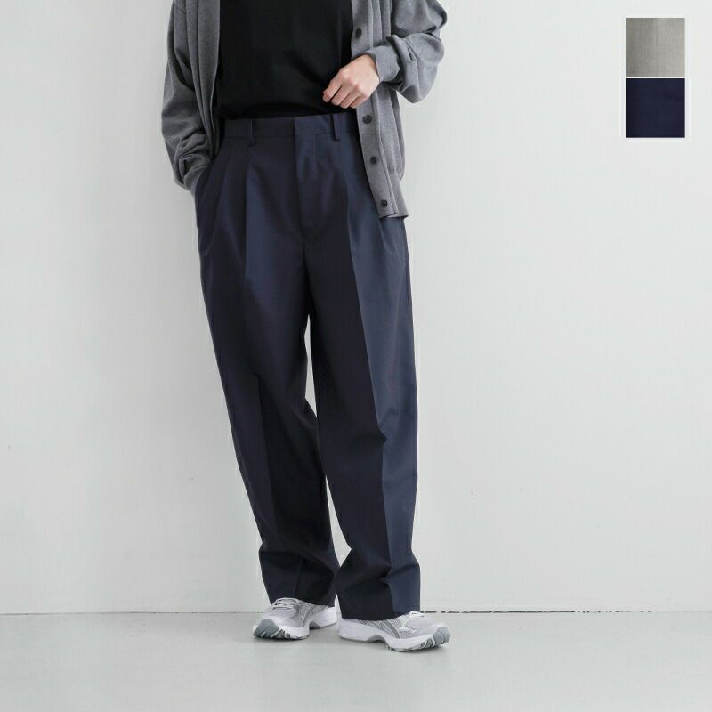 YLEVE イレーヴ ウール シャンブレー トラウザー パンツ “WOOL  