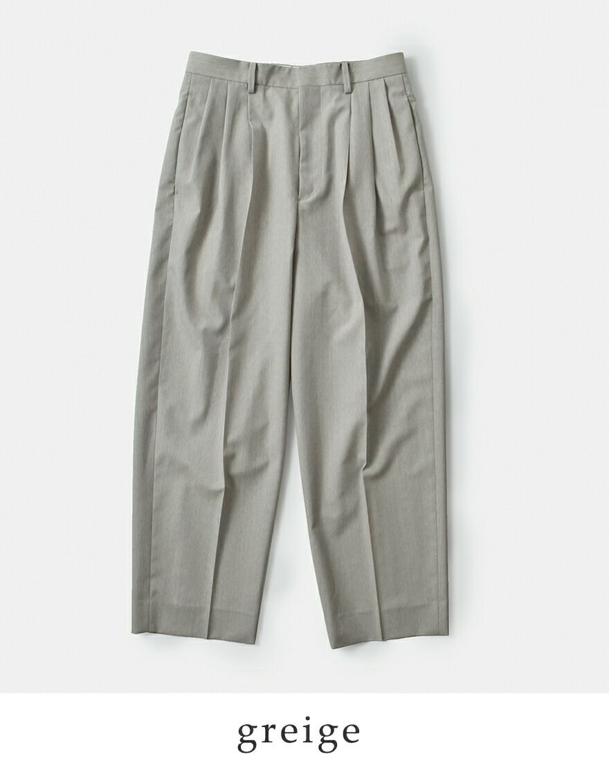 40%OFF】YLEVE イレーヴ ウール シャンブレー トラウザー パンツ “WOOL