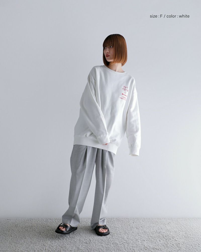 CREDONA THE C スウェット サックスブルー CREDONA トレーナー スウェット 「THE C」COMPACT SWEATSHIRT