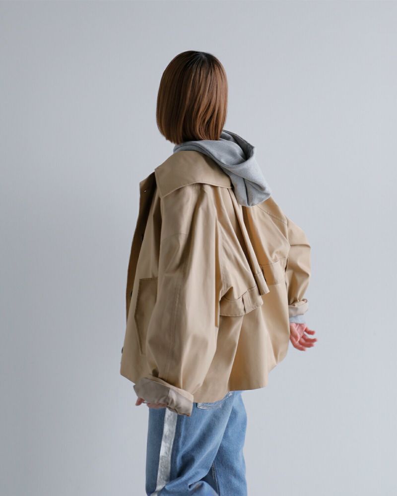 CREDONA クレドナ 60/2 コットン ギャバジン ショート ペンネ