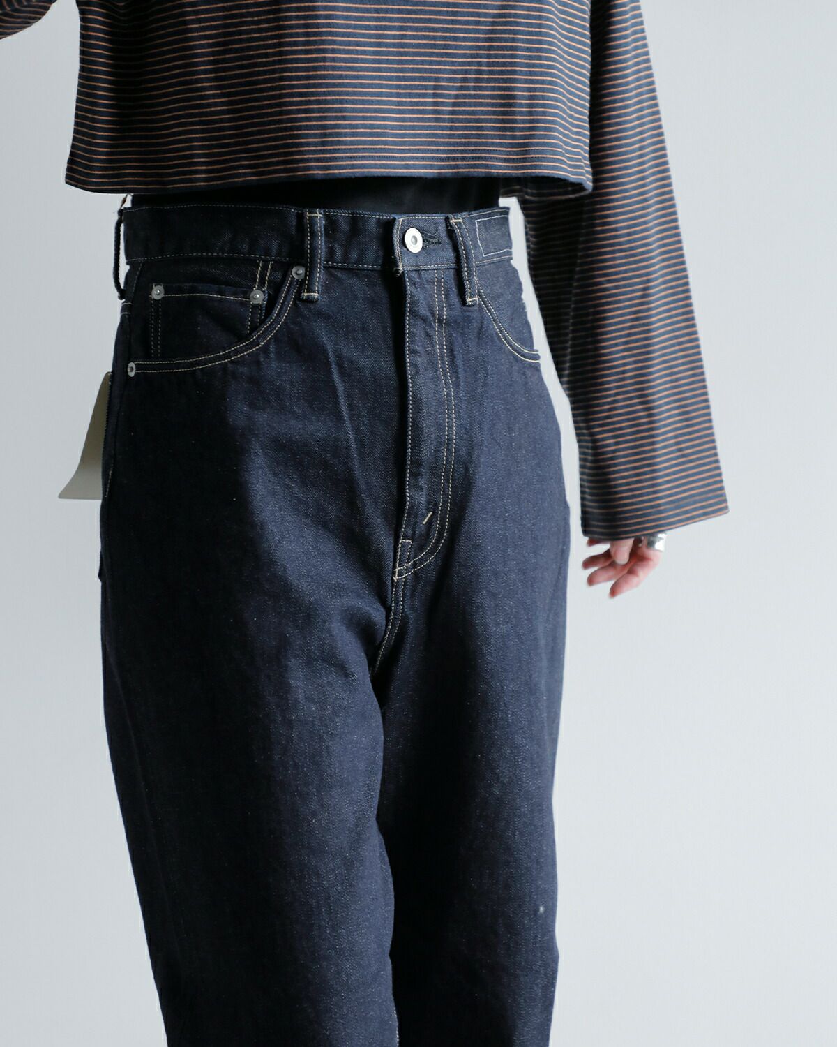 KURO クロ ハイウエスト ワイド テーパード デニム パンツ “OPTIMA ONE