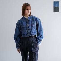 KURO クロ ショート デニム ジャケット “POWER SHOULDER SHORT DENIM