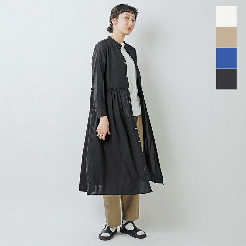 UNIVERSAL TISSU　チュニック UNIVERSAL TISSU (ユニバーサルティシュ) リネンコンボギャザー