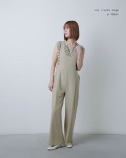 CLANE クラネ ディープ Uネック サロペット 18112-5122-kk
