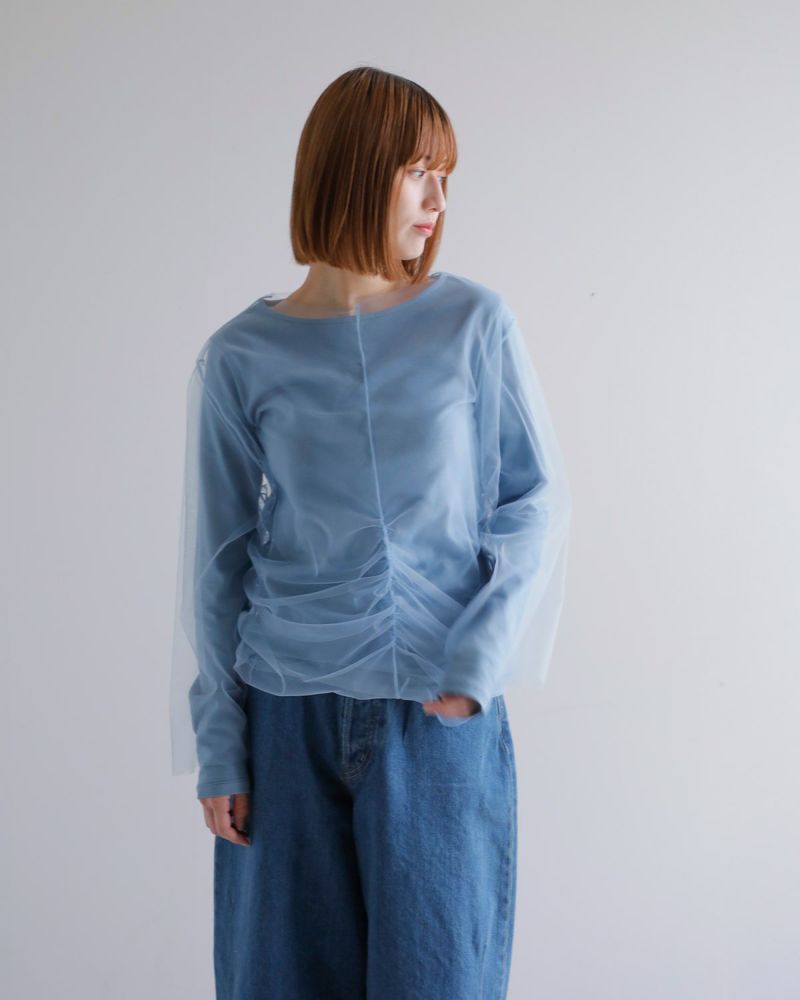 40%OFF】MANOF マノフ チュール ドッキング カット プルオーバー