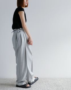 JUN MIKAMI ジュンミカミ サマーウール スラックス パンツ jm JUN MIKAMI ジュンミカミ サマーウール スラックス パンツ jm