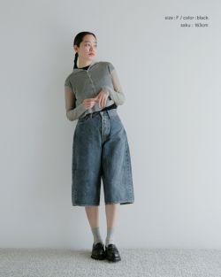 JUN MIKAMI ジュンミカミ コットン フレンチスリーブ Tシャツ jm