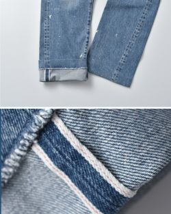 TANAKA タナカ コットン セルビッチ デニム ミッドライズ