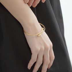 ミキ MULBERRY ゴールド バングル BONHEUR モールスコードバングル | APM Monaco