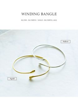 JAMIRAY ジャミレイ ワインディング ゴールド バングル “WINDING