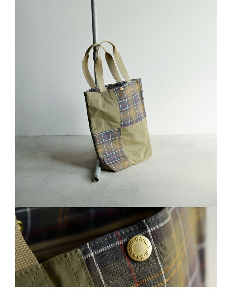 Barbour バブアー トランスポート パッチワーク トートバッグ