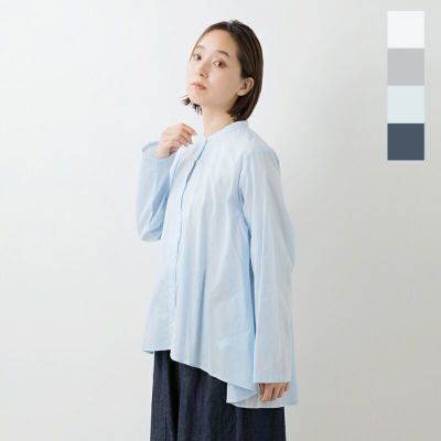 SOIL ソイル 40sポプリン ドットプリント コットン バンドカラー
