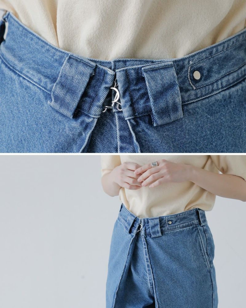 KURO | BIG TUCK DENIM TROUSER – H+HELIOTROPE