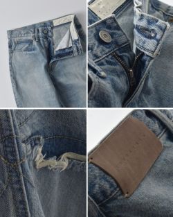 KUROページ KURO クロ フラワーステッチ デニム パンツ “FLOWER STITCHING