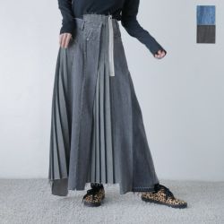 KURO クロ リメイク デニム プリーツ スカート “REMAKE DENIM