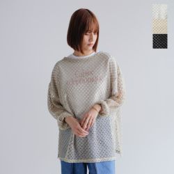 CHIGNON シニヨン レース メッシュ カットソー 8452-247jn-kk