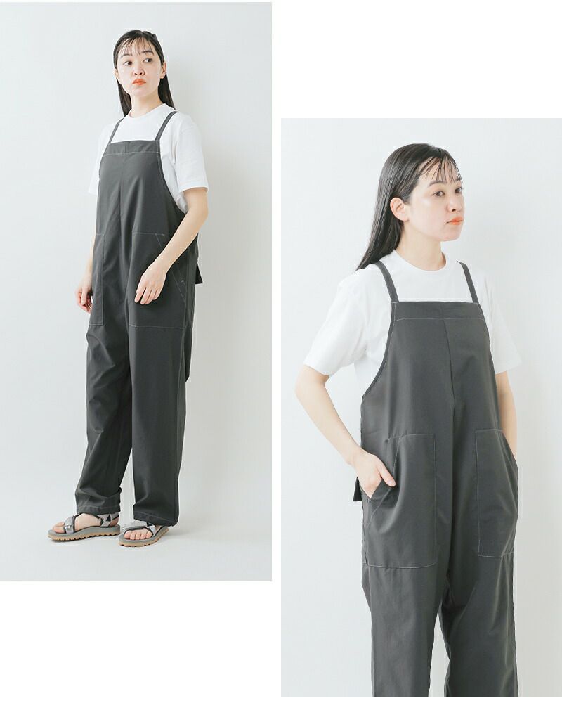 dry breathable overall (W) | and wander（アンドワンダー