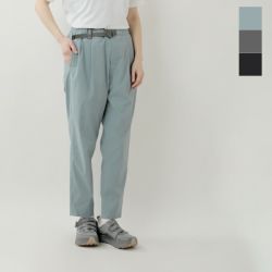 and wander｜撥水 ストレッチ プレーン テーパード パンツ