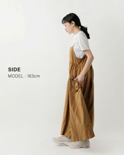 and wander アンドワンダー 撥水 オーバーサイズ カーゴ ドレス