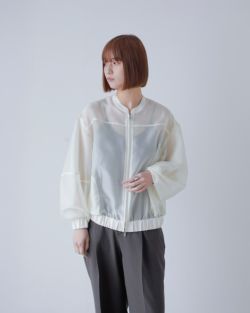 MANOF マノフ シアー ボリュームスリーブ ブルゾン 88104-0532 MANOF マノフ シアー ボリュームスリーブ ブルゾン 88104-0532
