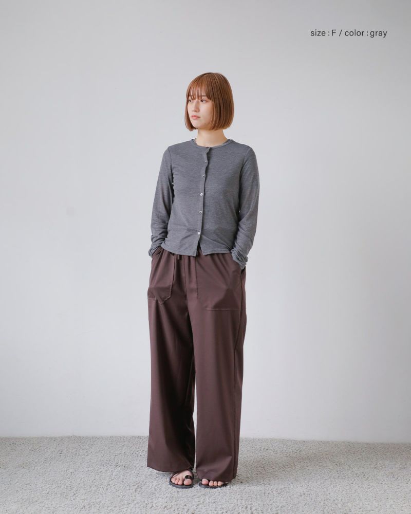 kiehtova キエトヴァ シアー リブ ニット カーディガン “SHEER