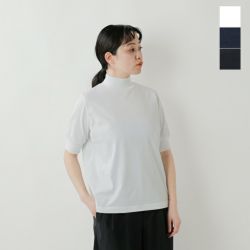euphoric' (ユーフォリック) | Mock neck Tops (white/sumikuro/dark navy) | トップス シンプル お洒落 euphoric' (ユーフォリック) | Mock neck Tops (white/sumikuro