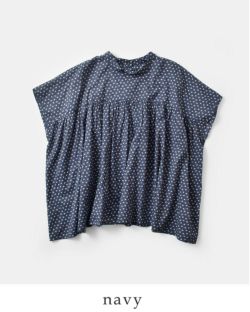 SOIL ソイル コットン ボイル スモールフラワー プリント バック SOIL ソイル コットン ボイル スモールフラワー プリント バック