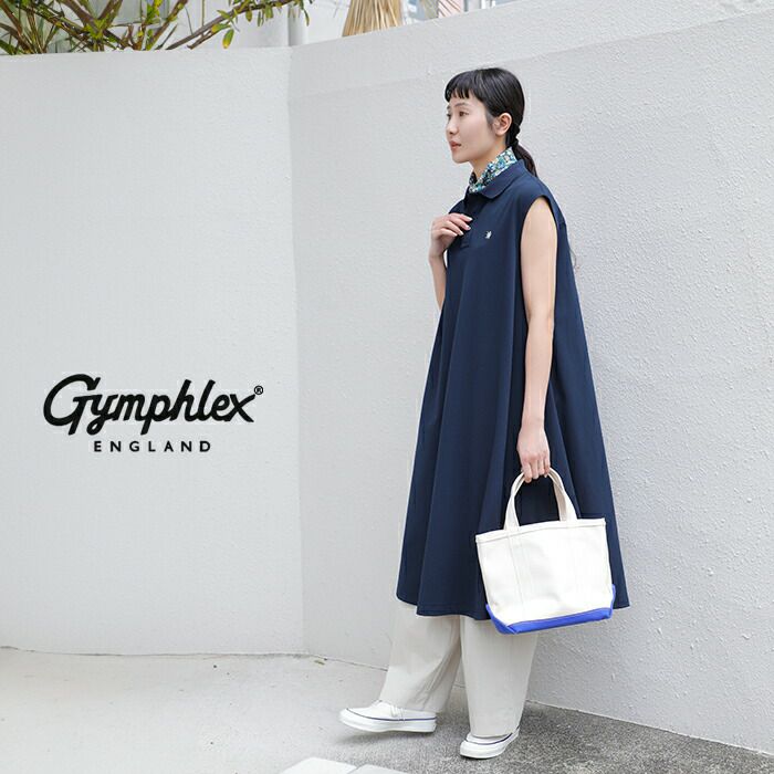 Gymphlex ジムフレックス ポロカラー スリーブレス ドレス gy